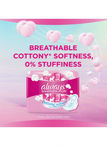 Breathable Soft Maxi Thick, Large Sanitary Pads With Wings, 30 Pads Large