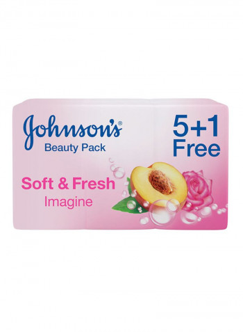 Pack Of 6 Soft And Fresh Imagine Soap Pink 750g