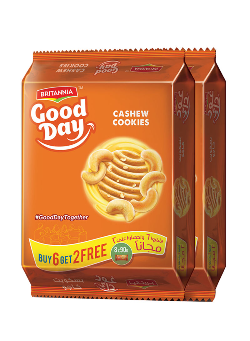 Good Day Cashew Cookies 720g Pack of 8