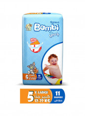 Baby Diapers Regular Pack Size 5, X-Large, 12-22 KG, 11 Count