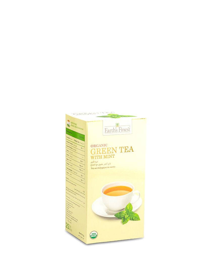 Organic Green Tea With Mint 37.5g