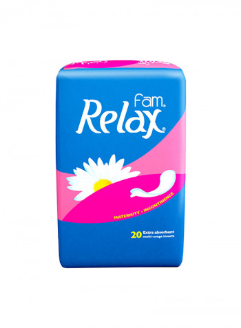 Relax Feminine Napkins Maternity 20 Pads