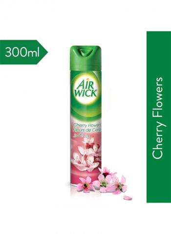 Cherry Flowers Flavour Air Freshener Green/Pink 300ml