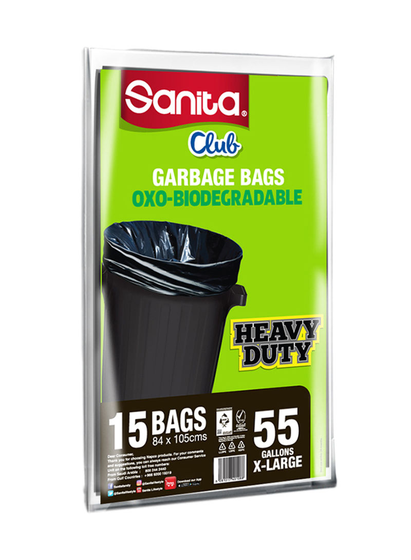 Garbage Bags Biodegradable 55 Gallons 15 Bags