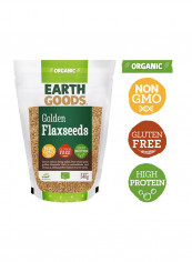 Organic High Protein Gluten-Free Golden Flaxseeds 340g