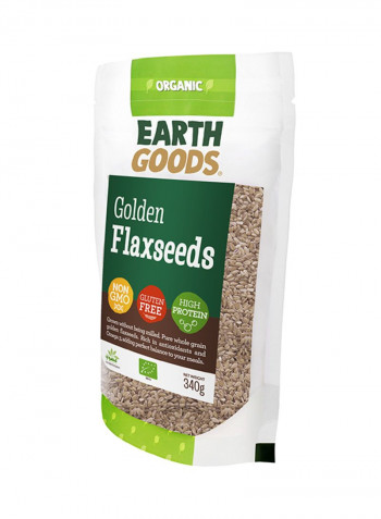 Organic High Protein Gluten-Free Golden Flaxseeds 340g