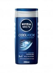 Men Cool Kick Shower Gel, 24H Fresh Effect, Masculine Scent, 250ml