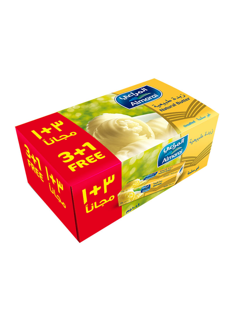 Natural Butter Unsalted 100g Pack of 4