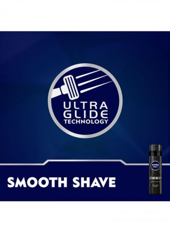 Deep Smooth Shave Black Carbon Shaving Foam 200ml