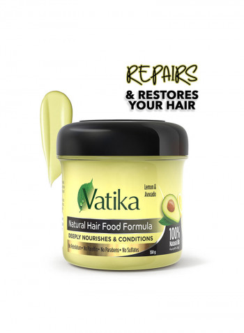 Vatika Natural Hair Food Formula With Lemon And Avocado 150g