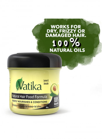 Vatika Natural Hair Food Formula With Lemon And Avocado 150g
