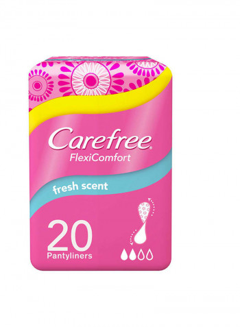 Panty Liner Flexi Comfort Fresh Scent Pack of 20 White