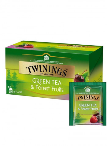 Green Tea With Forest Fruits Infusion Luxury Tea Blend, Naturally Flavoured, 37.5g