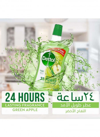 Apple Flavour Anti-Bacterial Power Floor Cleaner Green 900ml