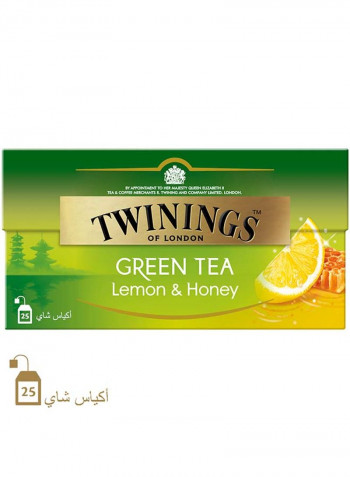 Lemon And Honey Green Tea, Refreshing Luxury Tea Blend, All Natural Ingredients With Real Fruit Infusion 40g