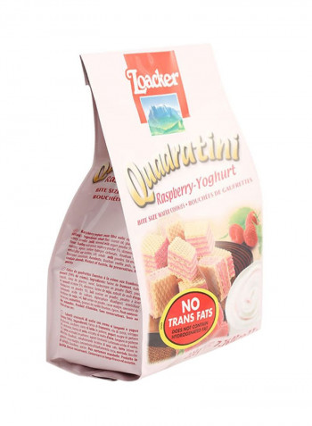 Quadratini Raspberry Yoghurt Wafer 220g