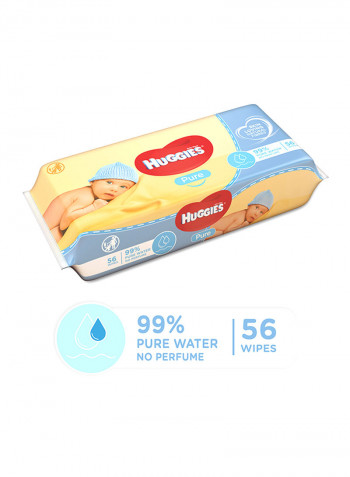 Pure Baby Wipes, 56 Count