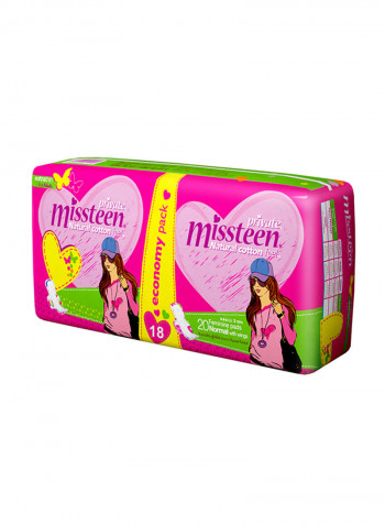 Feminine Napkins Extra Thin Miss Teen 20 Pads