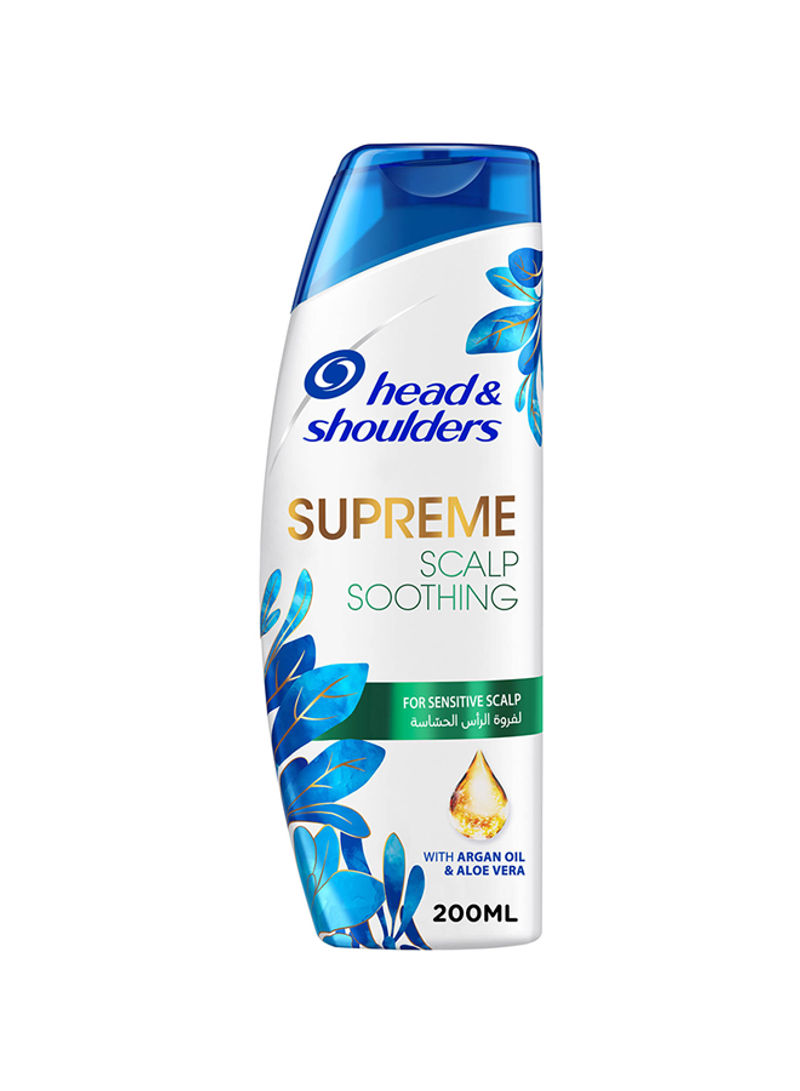 Supreme, Anti-Dandruff Shampoo With Argan Oil  And Aloe Vera, For Sensitive Scalp Soothing 200ml