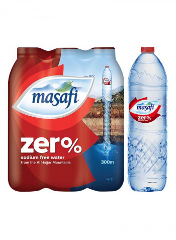 Zero Sodium Natural Water 1.5L Pack of 6