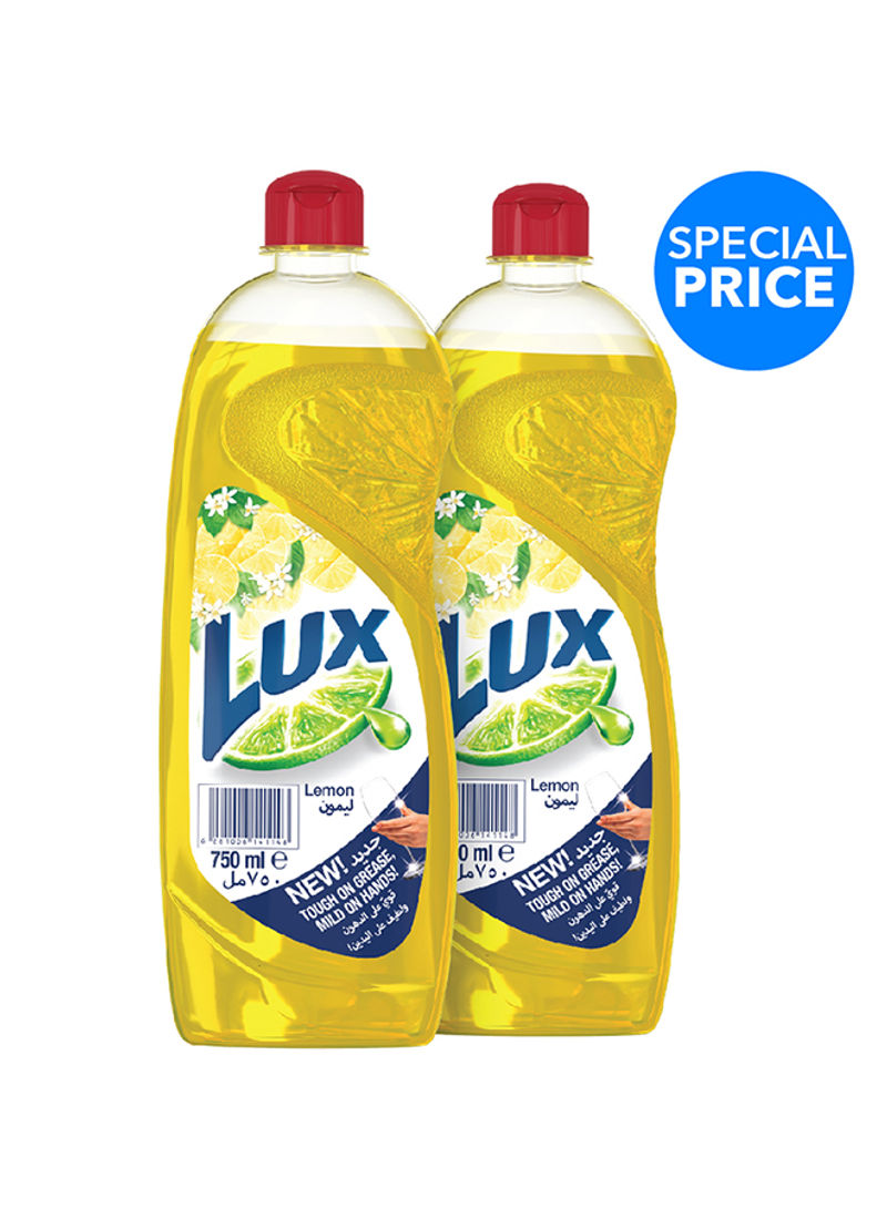 Dishwashing Liquid Lemon Pack of 2 750ml