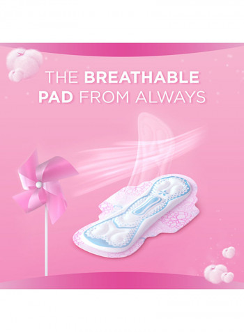 Breathable Soft Maxi Thick, Large Sanitary Pads With Wings, 30 Pads