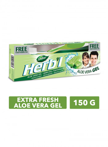 Herbal Aloe Vera Toothpaste 150G +Toothbrush Free