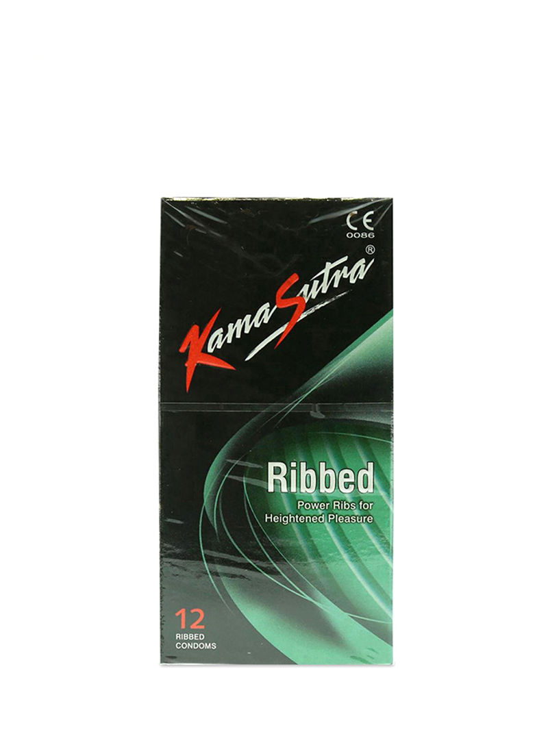 12-Piece Ribbed Condom