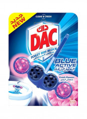 Blue Active Fresh Flower Toilet Rim Block Blue 50g