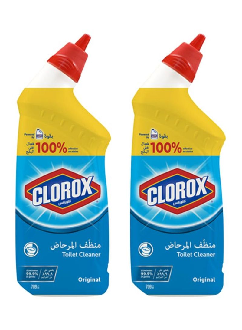 Pack Of 2 Liquid Toilet Cleaner Clear 709ml