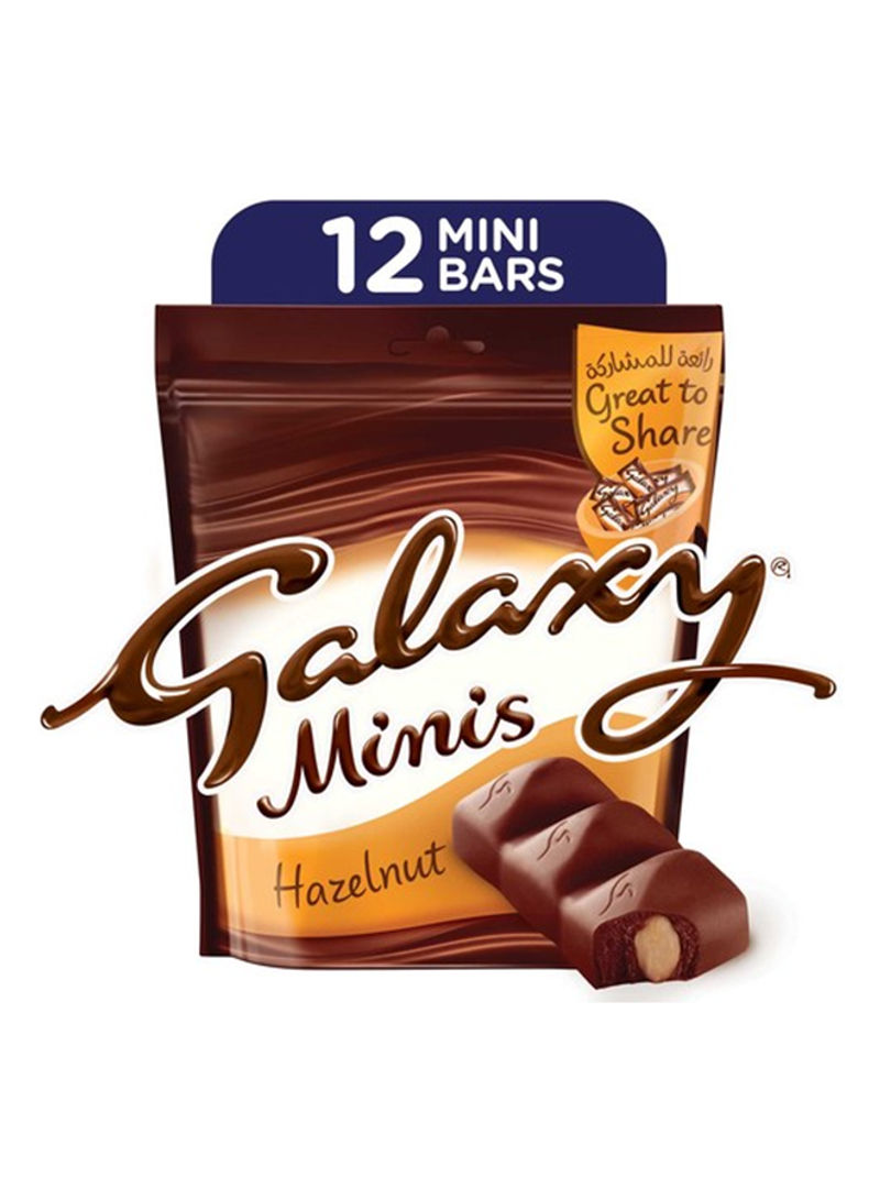 Minis Hazelnut Chocolate Mini Bar, 12 Pieces 150g
