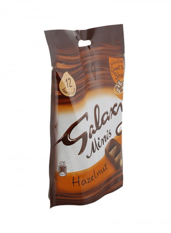 Minis Hazelnut Chocolate Mini Bar, 12 Pieces 150g