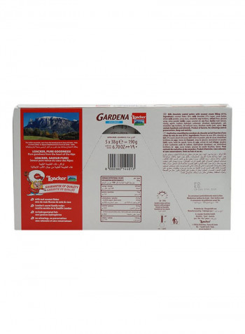 Gardena Coconut Cream Filling Chocolate Wafer 38g Pack of 5