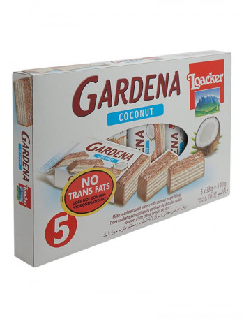 Gardena Coconut Cream Filling Chocolate Wafer 38g Pack of 5