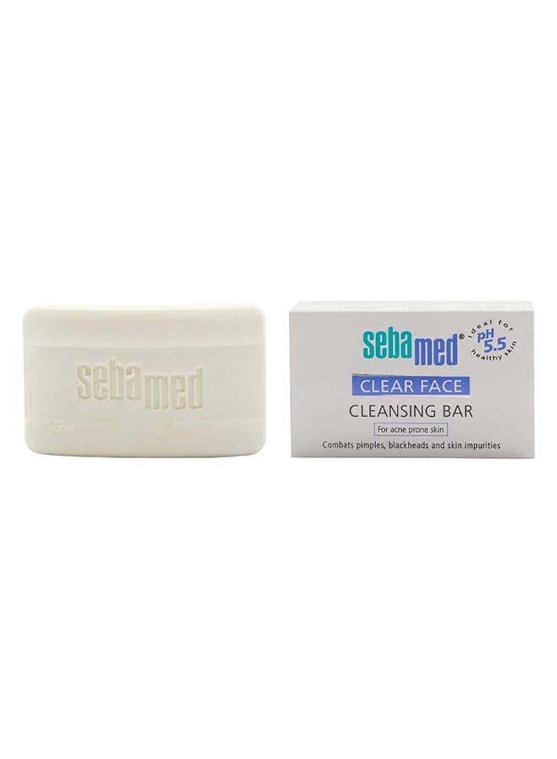 PH 5.5 Clear Face Cleansing Bar White 100g