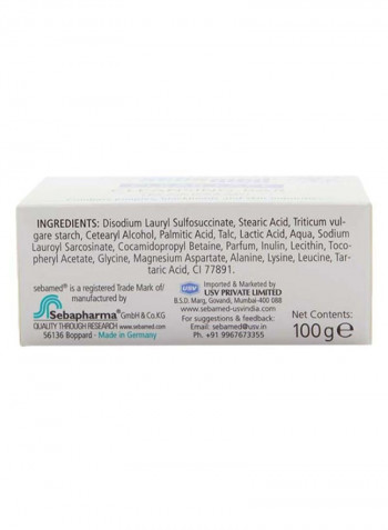 PH 5.5 Clear Face Cleansing Bar White 100g