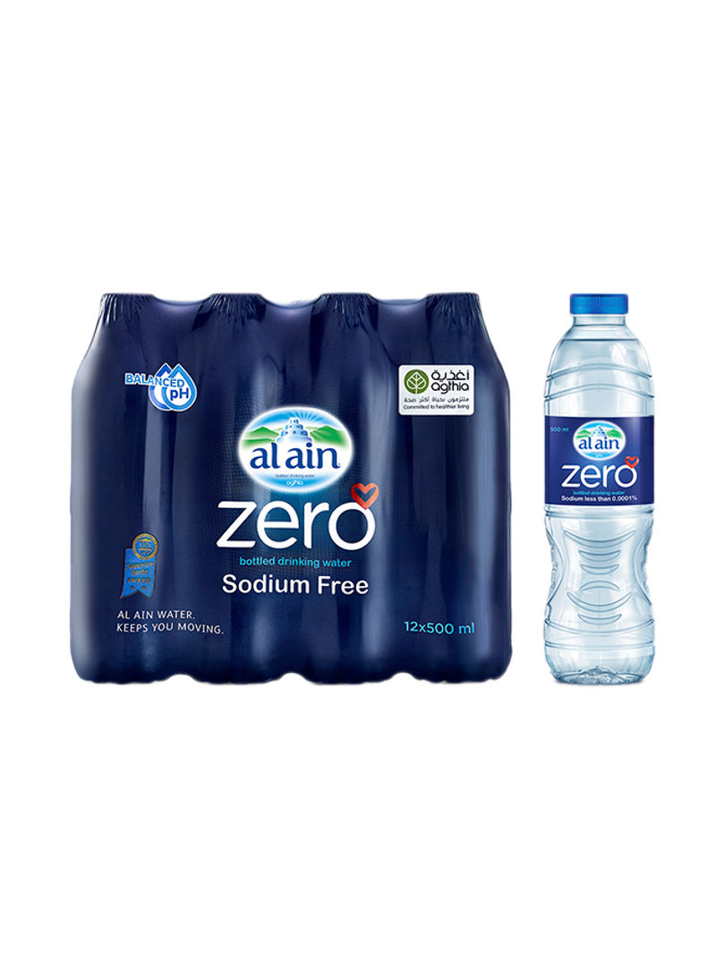 Zero Sodium Drinking Water 500ml Pack of 12