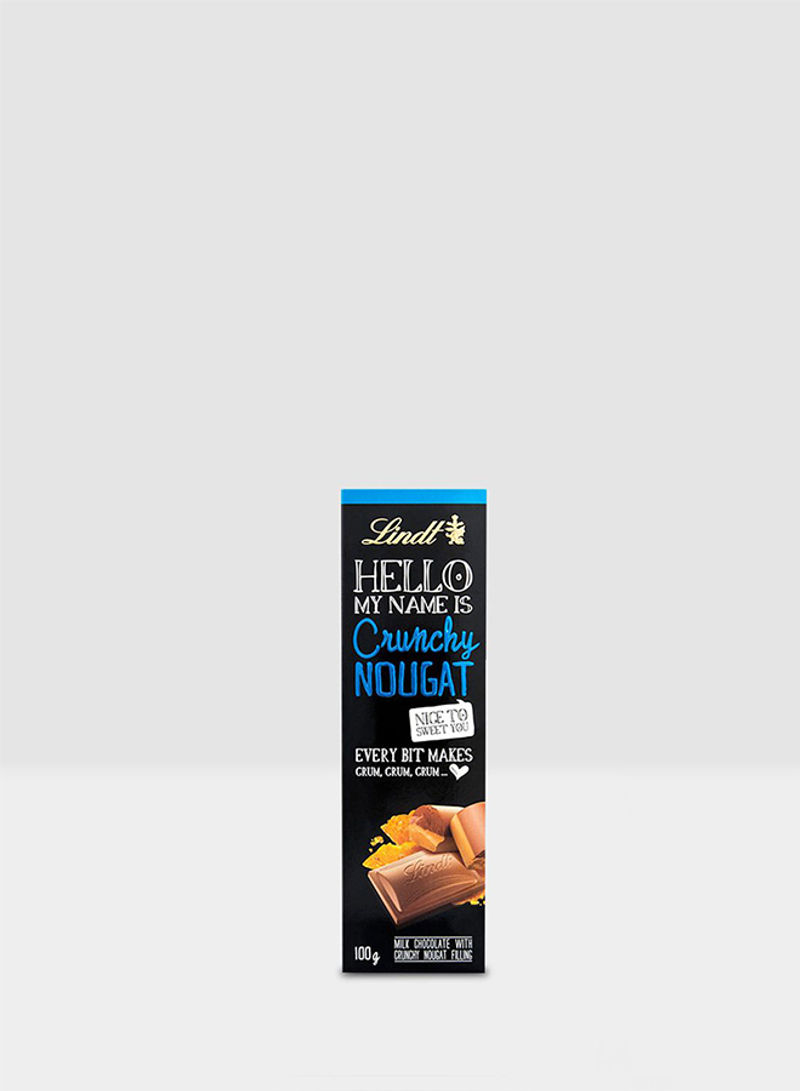 Hello Crunchy Nougat Milk Chocolate 100g