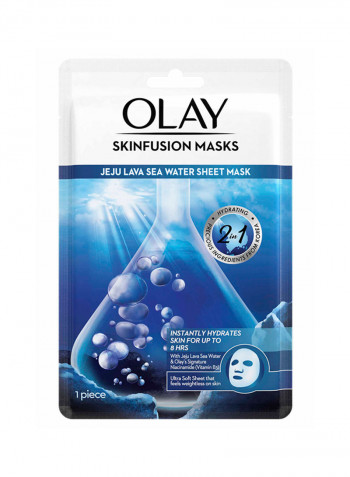 Olay SKINFUSION MASKS Jeju Lava Sea Water شفاف