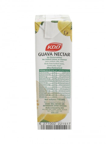 Guava Nectar, Pack Of 6, 180 ml Pack of 6