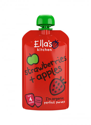 Organic Strawberries And Apples 120غم