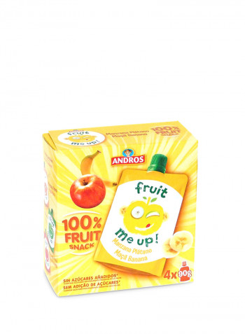 Fruit Me Up Apple Banana Juice - 4 Count 90g