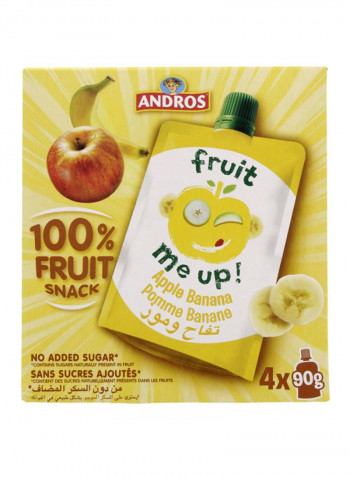 Fruit Me Up Apple Banana Juice - 4 Count 90g