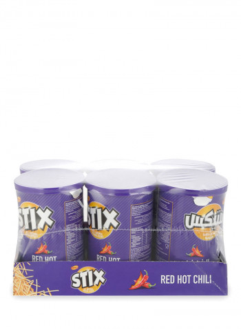 Stix Red Hot Chili Potato Sticks 45g Pack of 6