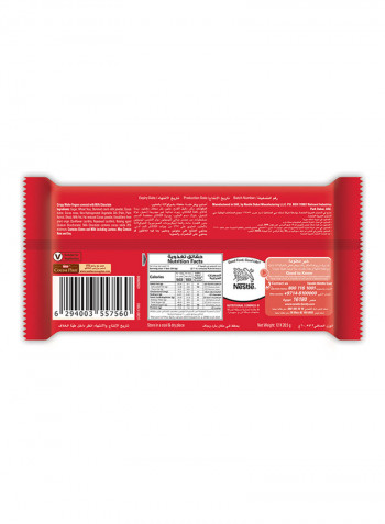 2 Finger Milk Chocolate Wafer Bar 20.5g Pack of 12