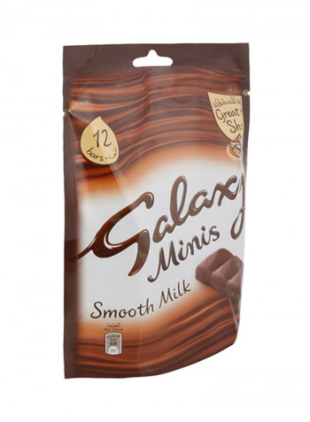Minis Smooth Milk Chocolate Mini Bars, 12 Pieces 150g