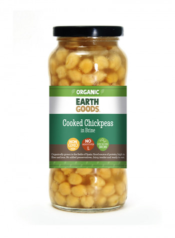 Organic Cooked Chickpeas in Brine 540g