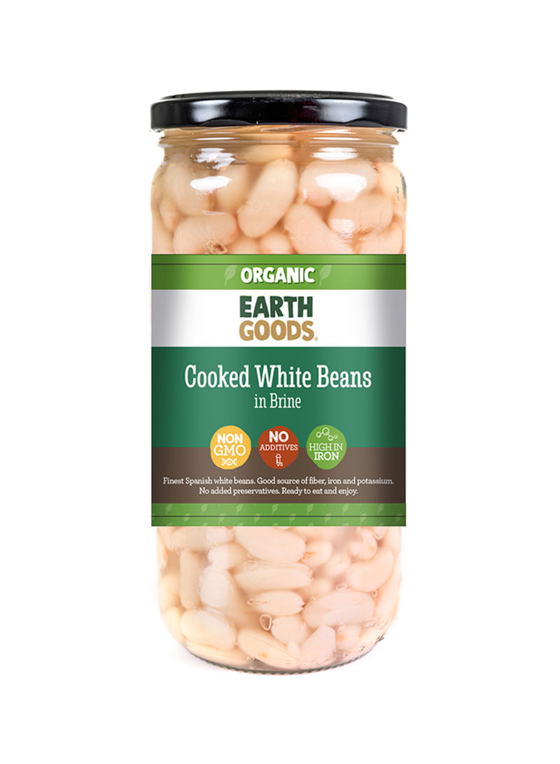 Organic Cooked White Beans in Brine 540g
