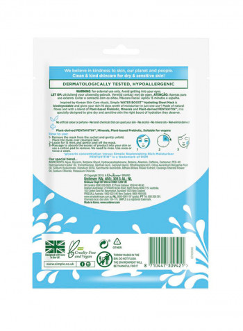 Hydrating Sheet Mask With Mineral And Plant Extract 21ml