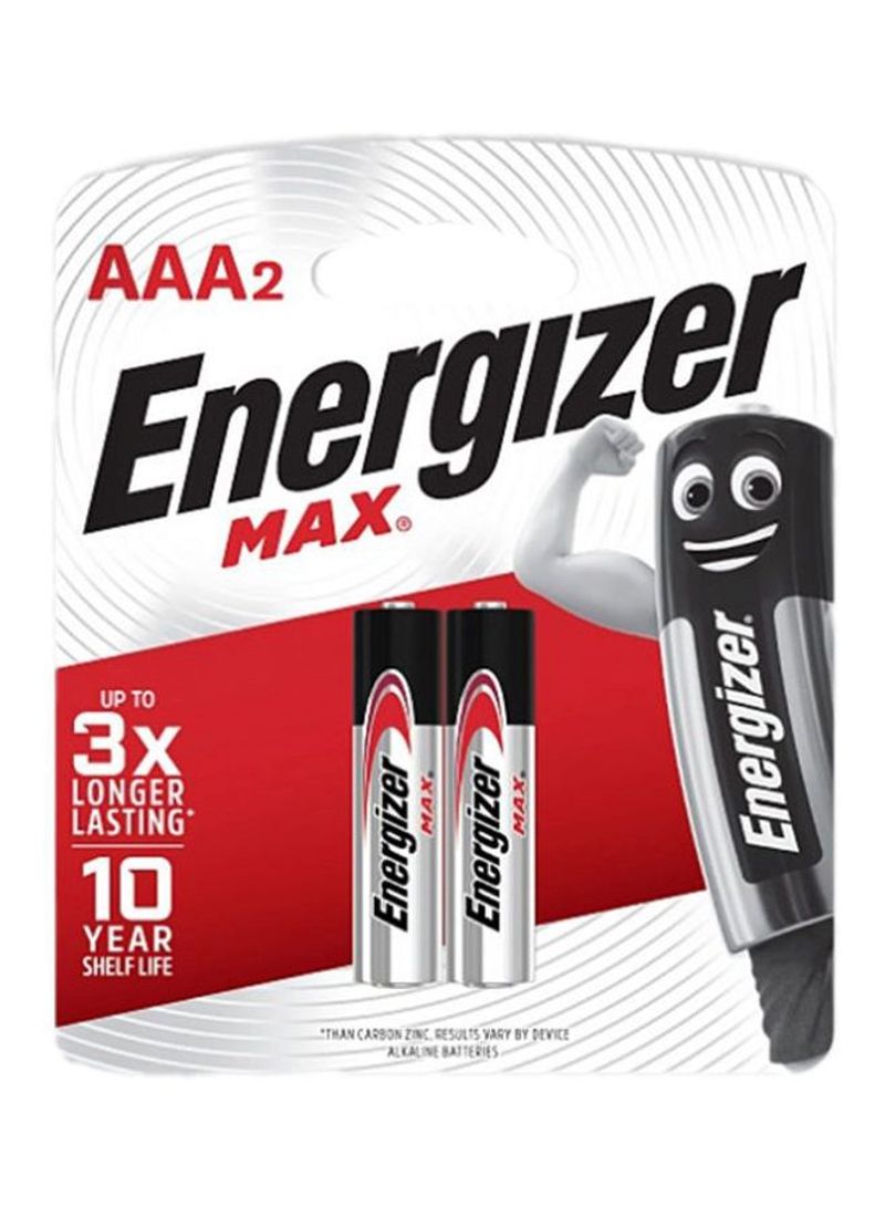 Max Power Seal Alkaline Batteries Silver/Black/Red